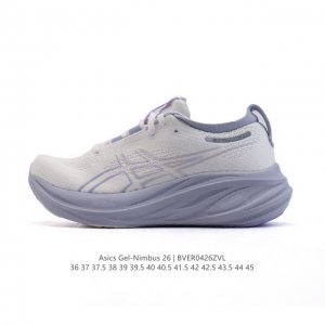 Asics Gel Nimbus26 2025年新款 01#亚瑟士#跑步鞋 超厚底增高百搭老爹鞋 最舒适跑鞋，中底两大独家科技都带来全新能量，造就历来最软弹的