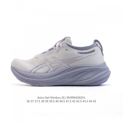 Asics Gel Nimbus26 2025年新款 01#亚瑟士#跑步鞋 超厚底增高百搭老爹鞋 最舒适跑鞋，中底两大独家科技都带来全新能量，造就历来最软弹的