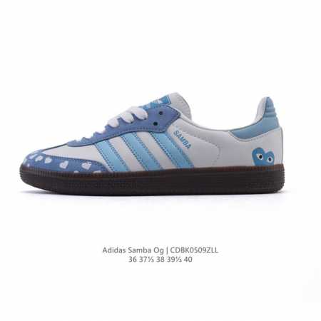 阿迪达斯 德训鞋 Adidas Originals Samba Og Shoes 经典运动鞋小白鞋 T头鞋 女士板鞋 彰显休闲摩登风情的时尚经典鞋。它诞生于50 - 点击图像关闭