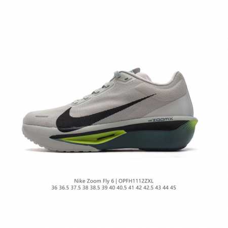 Nike 耐克 2024春新款男女子zoom Fly 6 Prm缓震轻便跑步鞋。这款鞋在继承了 Nike Zoom Fly 5 的基础上，承诺为跑者带来更上一层 - 点击图像关闭