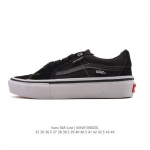 万斯 Vans Sk8-Low 经典款 小红书爆款低帮休闲帆布拼接硫化板鞋 工艺：硫化1:1 重量1:1、真标、原钢印、材质标、鞋型标、合格证 尺码：35 36