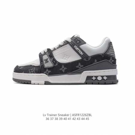 公司级 路易威登 Louis Vuitton Lv路易威登板鞋 时尚运动鞋 潮厚底增高鞋 。舒适防滑底和百搭性霸屏整个时尚娱乐圈，细节调整完美主义！鞋面采用柔软 - 点击图像关闭
