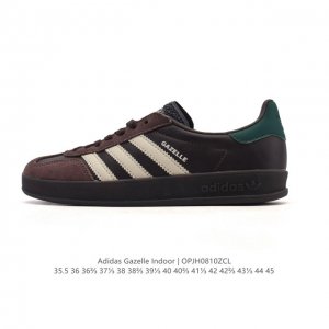 公司级 阿迪达斯 Adidas Originals Gazelle Indoor复古三叶草防滑透明橡胶板鞋经典运动鞋。这款经典鞋,忠于原版设计,缀撞色三条纹和鞋