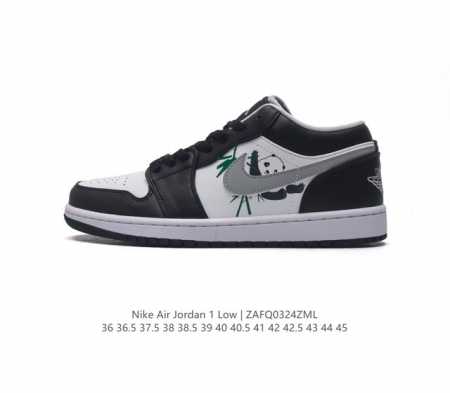 耐克 乔丹air Jordan 1 Low Aj1 熊猫 乔1 乔丹1代aj1 低帮复古文化休闲运动篮球鞋 从1985 年面世的元年款汲取设计灵感 采用简洁大方 - 点击图像关闭