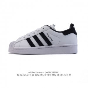 120 阿迪达斯 Adidas Superstar 三叶草2025年新款鞋子 蛇年新款经典贝壳头系列 新款休闲板鞋潮流男女士运动鞋 。鞋面柔软皮革材质 标志性的