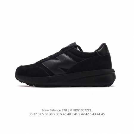 New Balance Nb370 新百伦织物层牛皮防滑减震透气舒适耐磨减震低帮轻休闲鞋 厚底增高运动板鞋。 货号: U370Aj 尺码: 36 37 37.5 - 点击图像关闭