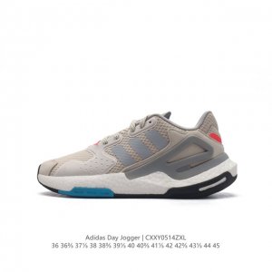 阿迪 Adidas Day Jogger 夜行者二代 爆米花 复古缓震跑鞋男运动鞋 低帮经典运动鞋慢跑者系列高弹复古休闲运动跑鞋，这款adidas Day Jo