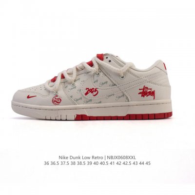 公司级 耐克Nike Dunk Low 板鞋 Sb系列经典百搭休闲运动板鞋 联名 解构绑带 双鞋带 2025年新款 蛇年限定。加厚鞋舌的填充，使舒适性大大提升，
