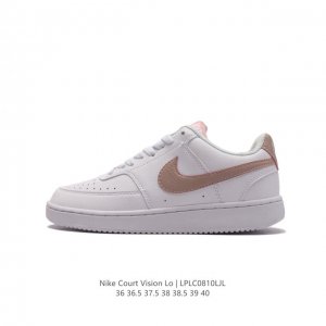 耐克nike Court Vision Lo校园风低帮复古篮球板鞋女运动鞋，延续 年代复古篮球鞋，添加学院风细节。皮革组合鞋面，利落风格，重现复古篮球风范。鞋头