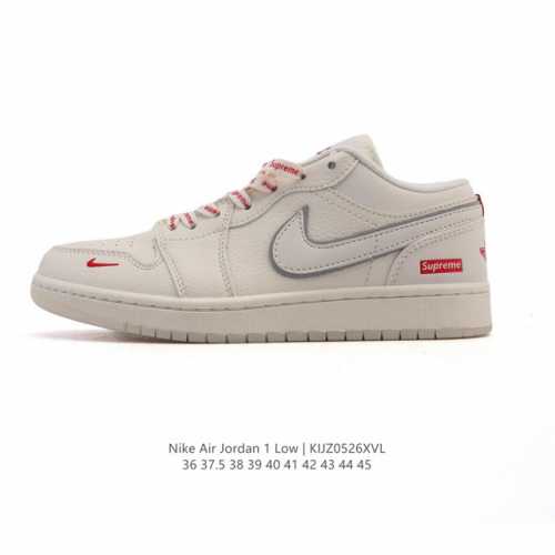 公司级 耐克 乔丹Air Jordan 1 Low Aj1 乔1 乔丹1代Aj1 低帮复古文化休闲运动篮球鞋 从1985 年面世的元年款汲取设计灵感 采用简洁大