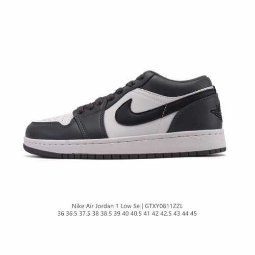 耐克 乔丹Air Jordan 1 Low Aj1 乔1 乔丹1代Aj1 低帮复古文化休闲运动篮球鞋。从1985 年面世的元年款汲取设计灵感，采用简洁大方的经典