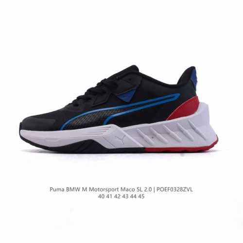 180 【新品】Puma/彪马宝马联名男鞋 Bmw M Motorsport Maco Sl 2.0 男士赛车鞋专项运动鞋 舒适 耐磨 跑鞋夏季透气网鞋宝马奔驰