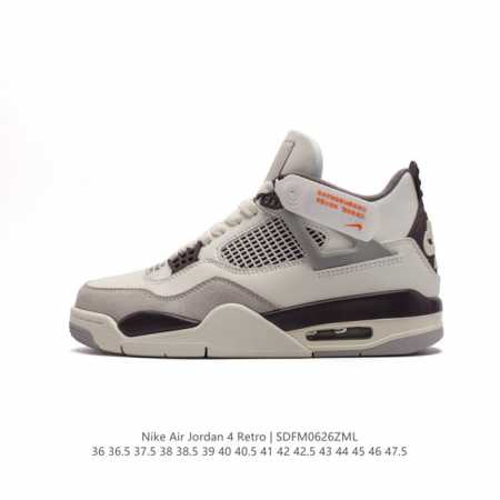 耐克 Nike Air Jordan 4 Retro OG迈克尔 乔丹AJ4代乔4 中帮复古休闲运动文化篮球鞋。秉承轻量化的速度型篮球鞋设计思想完成设计，降低重 - 点击图像关闭