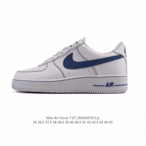 耐克 Nike Air Force 1 '07 Low 空军一号含气垫 小白鞋 低帮百搭厚底增高休闲运动板鞋。柔软、弹性十足的缓震性能和出色的中底设计，横跨复古
