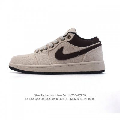 耐克 乔丹Air Jordan 1 Low Aj1 乔1 乔丹1代Aj1 低帮复古文化休闲运动篮球鞋。从1985 年面世的元年款汲取设计灵感，采用简洁大方的经典