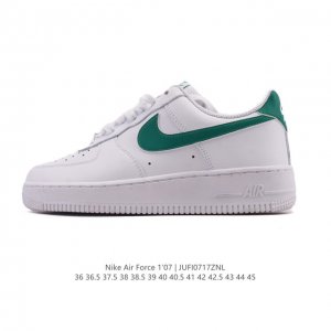 公司级 耐克 Nike Air Force 1 '07 Low 空军一号含气垫 小白鞋 低帮百搭厚底增高休闲运动板鞋。柔软、弹性十足的缓震性能和出色的中底设计，