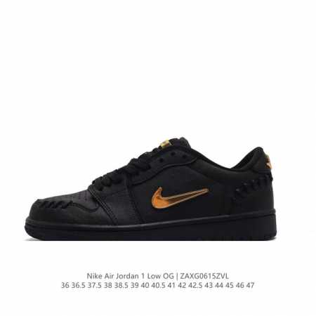 耐克 乔丹air Jordan 1 Low Aj1 乔1 乔丹1代aj1 低帮复古文化休闲运动篮球鞋。该鞋款从 1985 年元年款汲取设计灵感，焕新演绎简约经典 - 点击图像关闭