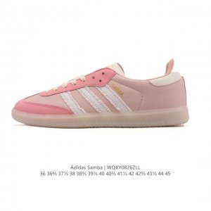阿迪达斯 Adidas Wb Pony Tonal Samba 运动板鞋 经典三叶草与德训鞋结合 复古种草。 年，是阿迪达斯Samba之年。Samba系列的爆火