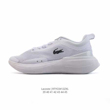 Lacoste 时尚户外休闲潮流系列运动鞋 厚底增高老爹鞋 广东大厂品质全新工艺升级 品质毋庸置疑 全新原厂包装鞋盒 透气网面鞋面，搭配防臭防腐真皮乳胶鞋垫，给 - 点击图像关闭