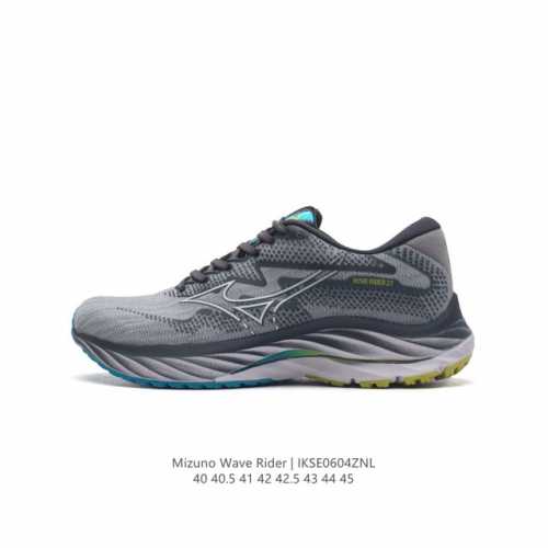 Mizuno 美津浓 复古时尚休闲舒适减震运动跑步鞋 美津浓wave机械缓震，可以说是机械缓震跑鞋科技的翘楚。有着非凡的适应性，有着充分而持久的缓震能力和轻量化