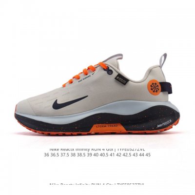耐克 Nike Infinity Run 4 Gore-Tex 男女子防水公路跑步鞋 厚底增高百搭老爹运动鞋 Nike Reactx 泡绵提供高出 Nike R