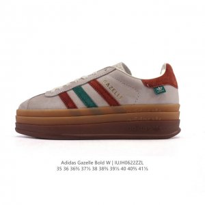公司级 真标 阿迪达斯 Adidas 2025年新款 新年鞋子 三叶草 Gazelle Bold复古怀旧风厚底增高运动板鞋潮。阿迪达斯万年不败的人气鞋款Gaze