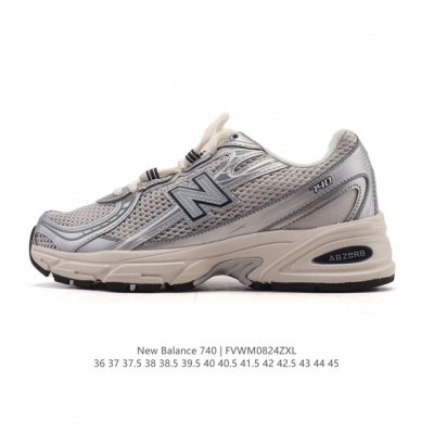 New Balance Mr740 Nb新百伦系列复古老爹风休闲运动慢跑鞋。采用轻质牛剖革拼接透气网眼衬垫织物鞋面材质 T-Beam大底提供足步弓支撑 保持步态