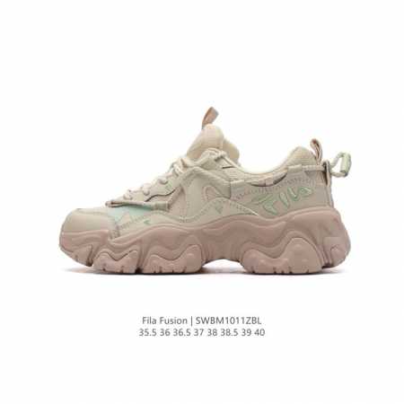 公司级 斐乐 女款老爹鞋 Fila Fusion 厚底增高百搭运动板鞋 意大利百年经典运动品牌，网红单品 小红书推荐爆款 Fila斐乐新款小白鞋斐乐潮牌文化街头 - 点击图像关闭