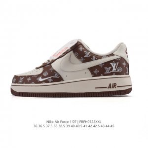 公司级 Af1耐克 Nike Air Force 1 ‘07 Low 空军一号 小白鞋 路易威登联名 厚底增高百搭运动板鞋 原楦头原纸板 打造纯正空军版型，专注