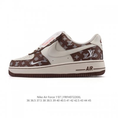 公司级 Af1耐克 Nike Air Force 1 ‘07 Low 空军一号 小白鞋 路易威登联名 厚底增高百搭运动板鞋 原楦头原纸板 打造纯正空军版型，专注