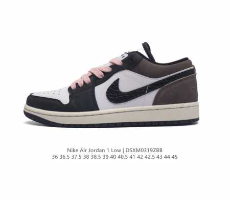 公司级 全头层软皮 耐克 乔丹air Jordan 1 Low Aj1 乔1 乔丹1代aj1 低帮复古文化休闲运动篮球鞋 该鞋款从 1985 年元年款汲取设计灵 - 点击图像关闭