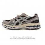 亚瑟士 Kith X Asics Gel-Kayano 12.1 “Light Sage”运动舒适防滑透气 低帮跑步鞋 厚底增高老爹鞋 该款Asics Kaya