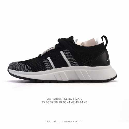 公司级 Dior 迪奥 高奢品牌 彰显高级气质 Dior 运动鞋低帮系列复古休闲鞋时尚慢跑鞋厚底老爹鞋系带透气织物网格鞋面 运动跑鞋 生活休闲鞋 男女同款 时髦