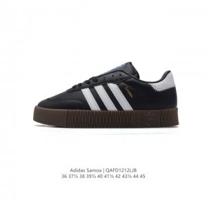 阿迪达斯 新款 Adidas T头鞋 Samoa经典舒适运动鞋男女阿迪达斯官方三叶草板鞋 德训鞋 魔力浅褐 汉玉白 亮白。具時尚感、造型纖巧的 Samoa 是經