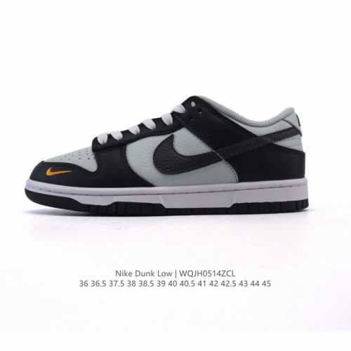 高品质版本 头层皮 耐克 Nike Sb Dunk Low Pro 男 女滑板鞋 经典复古运动鞋。采用低帮设计，塑就经典 Dunk 风格。鞋垫后跟搭载 Zoom