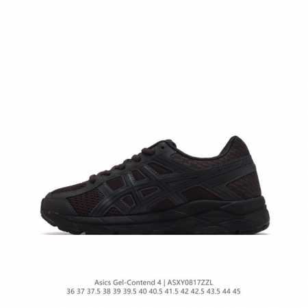 asics 亚瑟士 2024新款男女子gel-Contend 4缓震回弹透气跑步鞋 高颜值百搭入门级跑鞋多层网面织物+植绒材质构成了亚瑟士logo图案，具有很高 - 点击图像关闭