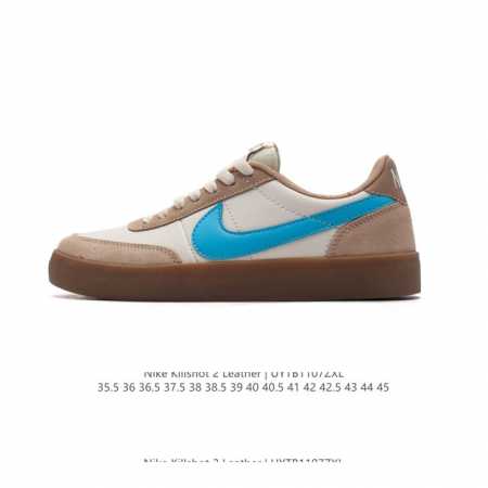 耐克板鞋 米白 复古板鞋J.Crew x Nike 联名 Killshot II Leather 男女休闲复古运动鞋。采用米白色皮革制作鞋身，大号Swoosh - 点击图像关闭