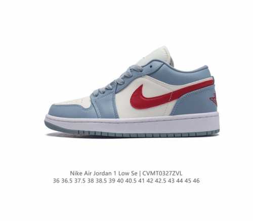 耐克 乔丹air Jordan 1 Low Aj1 乔1 乔丹1代aj1 低帮复古文化休闲运动篮球鞋 从1985 年面世的元年款汲取设计灵感 采用简洁大方的经典