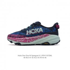 公司级 HOKA ONE ONE SpeedGoat 6 飞速羚羊6 飞速羚羊系列的第六代越野跑鞋男士运动鞋，鞋款采用动态鞋面与内部支撑系统，并搭载HOKA久经