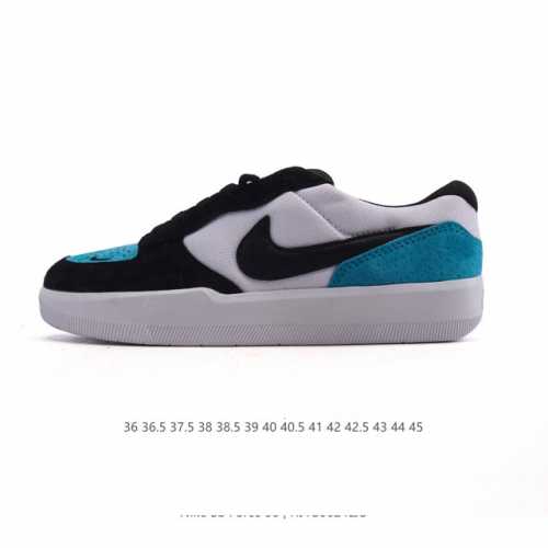 耐克Nike Sb Force 58 运动滑板鞋。这是一款将前沿创新带入街头的单品，它具有硫化杯底，具有出色的耐用性和灵活性。使用柔软皮革织物拼接，在饰面上放置
