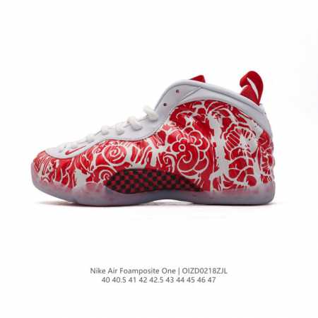 公司级 耐克Nike Air Foamposite One 时尚运动鞋潮篮球鞋，是一双内场的后卫战靴，97年1月份首期发行，使用Foamposite一次成型的喷 - 点击图像关闭