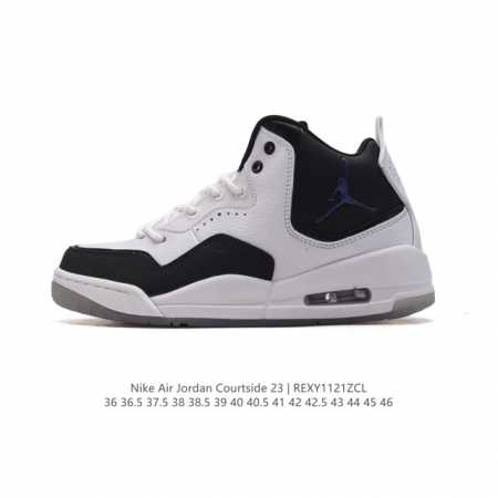 公司级 耐克 Nike Airjordancourtside23 乔丹23代 Aj23实战气垫缓震篮球鞋，Jordan 乔丹 男女鞋真标半码制，采用优质荔枝纹牛 - 点击图像关闭