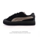 特价 彪马 Puma 男女式运动板鞋 Suede Xl Crush 防滑耐磨百搭舒适时尚休闲鞋 Puma Black-Shadow Gray复古单品彪马 时尚