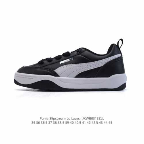 130 彪马(Puma)彪马跑步鞋 历久弥新的复古感，Puma Slipstream Laces 低帮耐磨新款 厚底增高皮面运动休闲板鞋。全新款 Slipstr