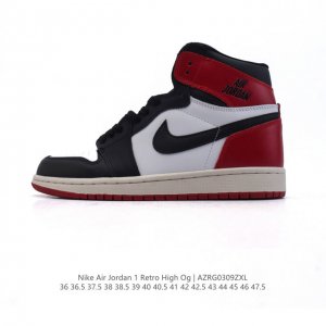 160 耐克 男女鞋 Nike Air Jordan 1 Retro High Og 乔丹一代Aj1 乔1 Aj1 篮球鞋复刻运动鞋。皮面高帮板鞋的设计灵感源自
