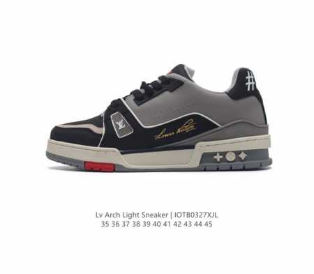 路易威登 Louis Vuitton Lv路易威登板鞋 时尚运动鞋 潮厚底增高鞋 舒适防滑底和百搭性霸屏整个时尚娱乐圈 细节调整完美主义 鞋面采用专柜zp一至的 - 点击图像关闭