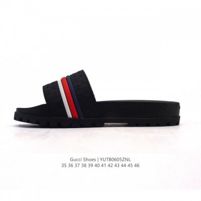 公司级 Gucci 古奇 官网主推款休闲运动拖鞋 沙滩鞋 家居鞋 3D印花字一拖鞋 历年经爆典款 一脚蹬凉拖鞋。正品原版开模 高端复刻 Gucci 24Ss 夏