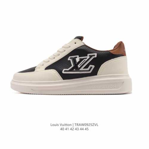 新品公司级 Lv Classic运动鞋 Lv 路易威登Louis Vuitton路易威登Lv男鞋Classic运动鞋2025款小牛皮字母休闲鞋白色1Ahstf