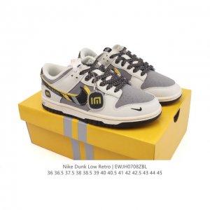 头层皮高品质 耐克Nike Dunk Low 板鞋 Sb系列经典百搭休闲运动板鞋，加厚鞋舌的填充，使舒适性大大提升，同时也更方便穿脱中底部分则加入了脚感柔软舒适