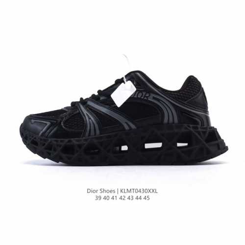 公司级 Dior 迪奥 高奢品牌 彰显高级气质 Dior 运动鞋低帮系列复古休闲鞋时尚慢跑鞋厚底老爹鞋圆头系带 运动跑鞋 生活休闲鞋 男款 时髦单品 时尚百搭